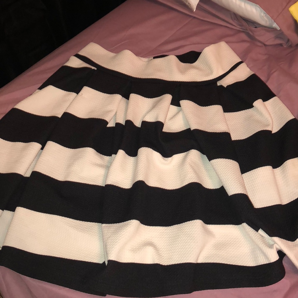 high waisted skater skirt